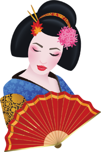 illustration kimono