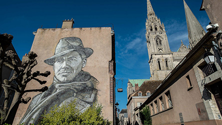 Portrait Jean Moulin à Chartres