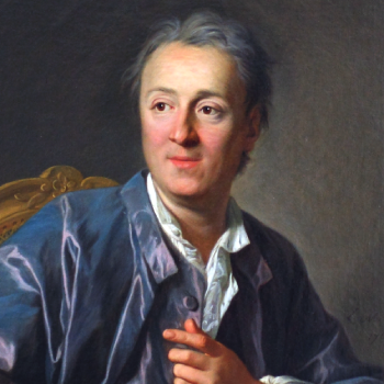 tableau représentant Diderot, contemporain de Montesquieu