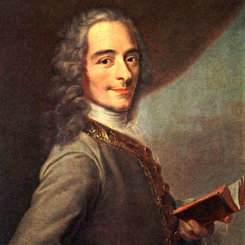 tableau représentant Voltaire, contemporain de Montesquieu